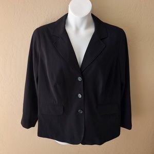 Worthington Woman Classic Black Blazer Size 20W